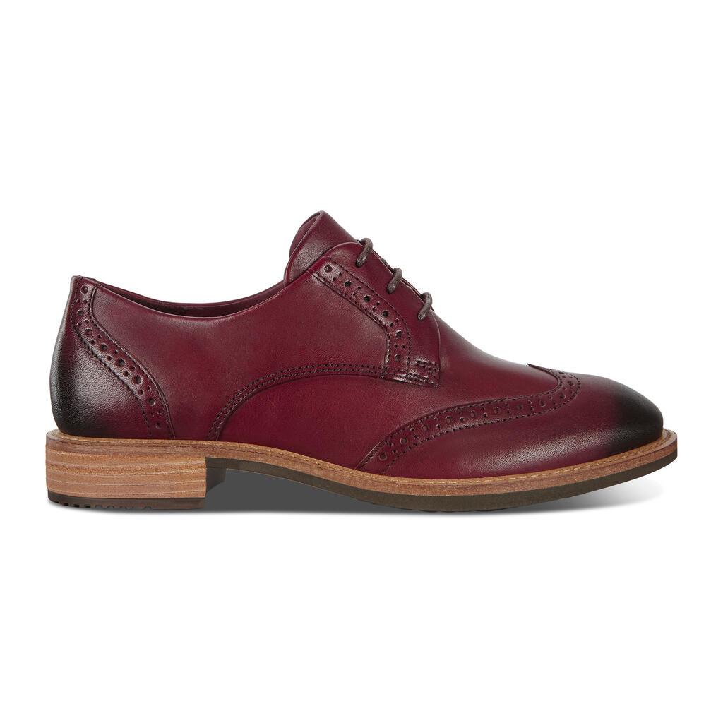 Ecco Sartorelle 25 Tailored Womens Dress Shoes Burgundy - India POM-901725